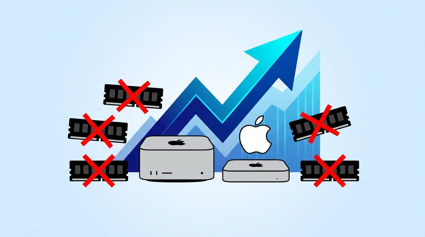 Apple 砍掉 Mac Studio 與 Mac Mini 多款 RAM 選項 全球記憶體缺貨惡化
