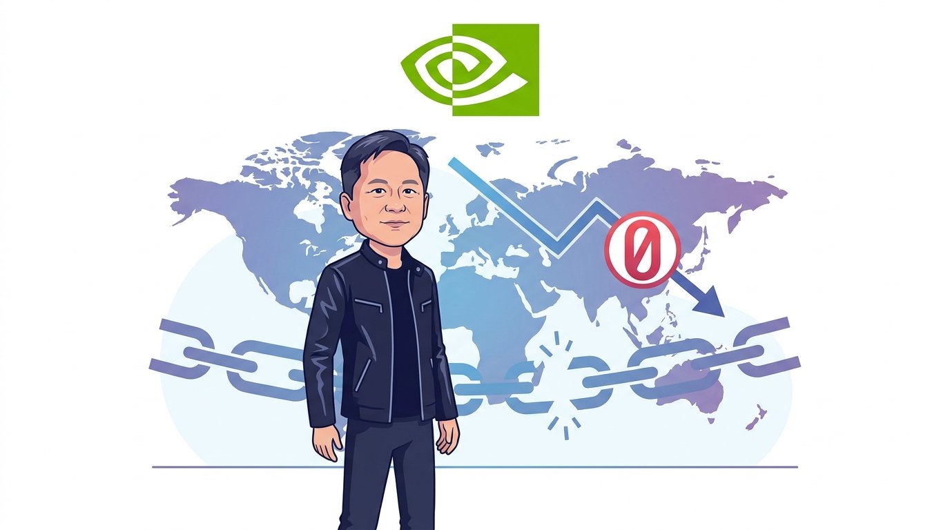 NVIDIA 中國 AI 市占歸零 黃仁勳直指出口管制適得其反