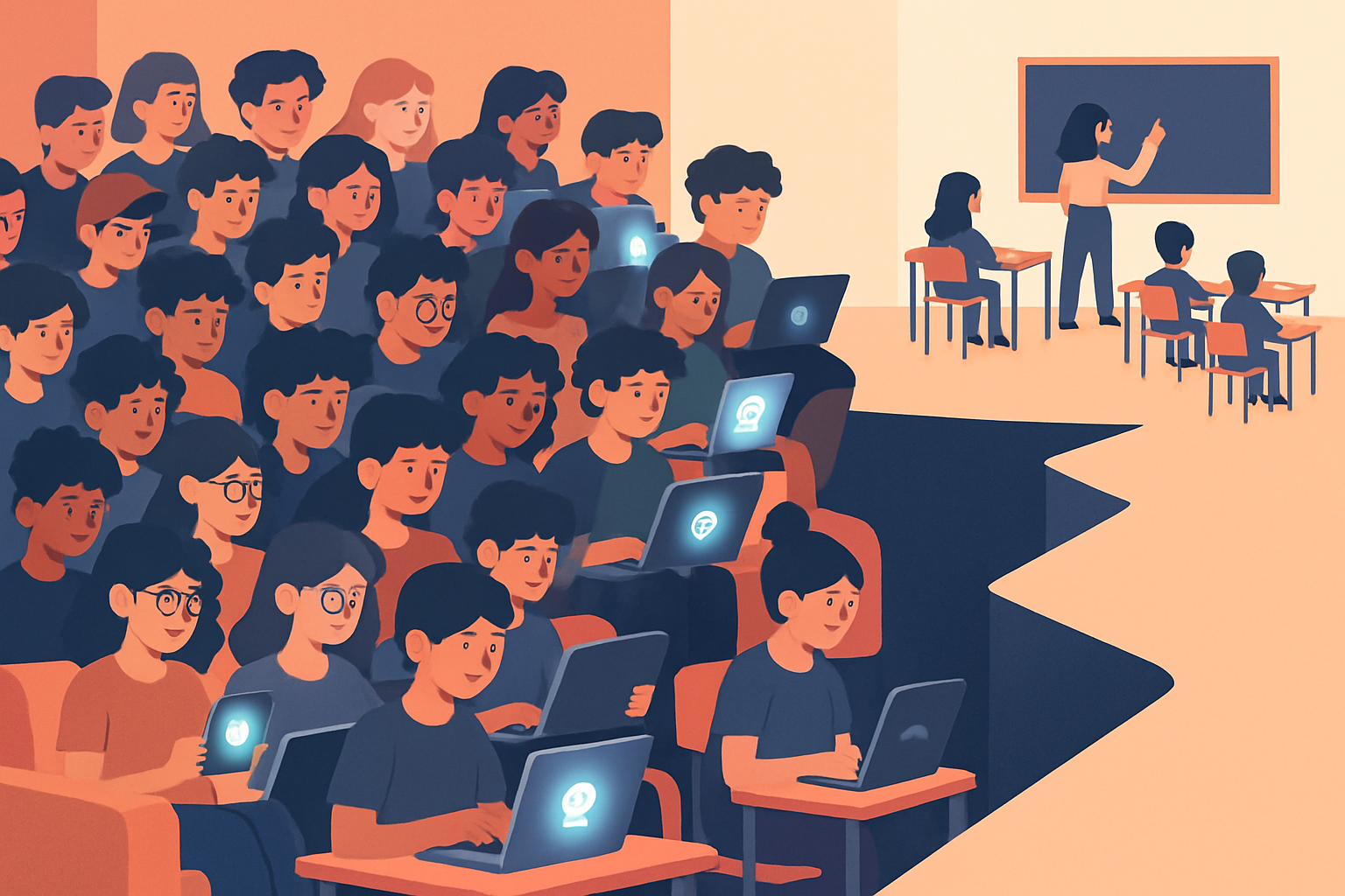 七成美國青少年已用 AI 做功課，而課堂的 AI 素養教學遠遠落後
