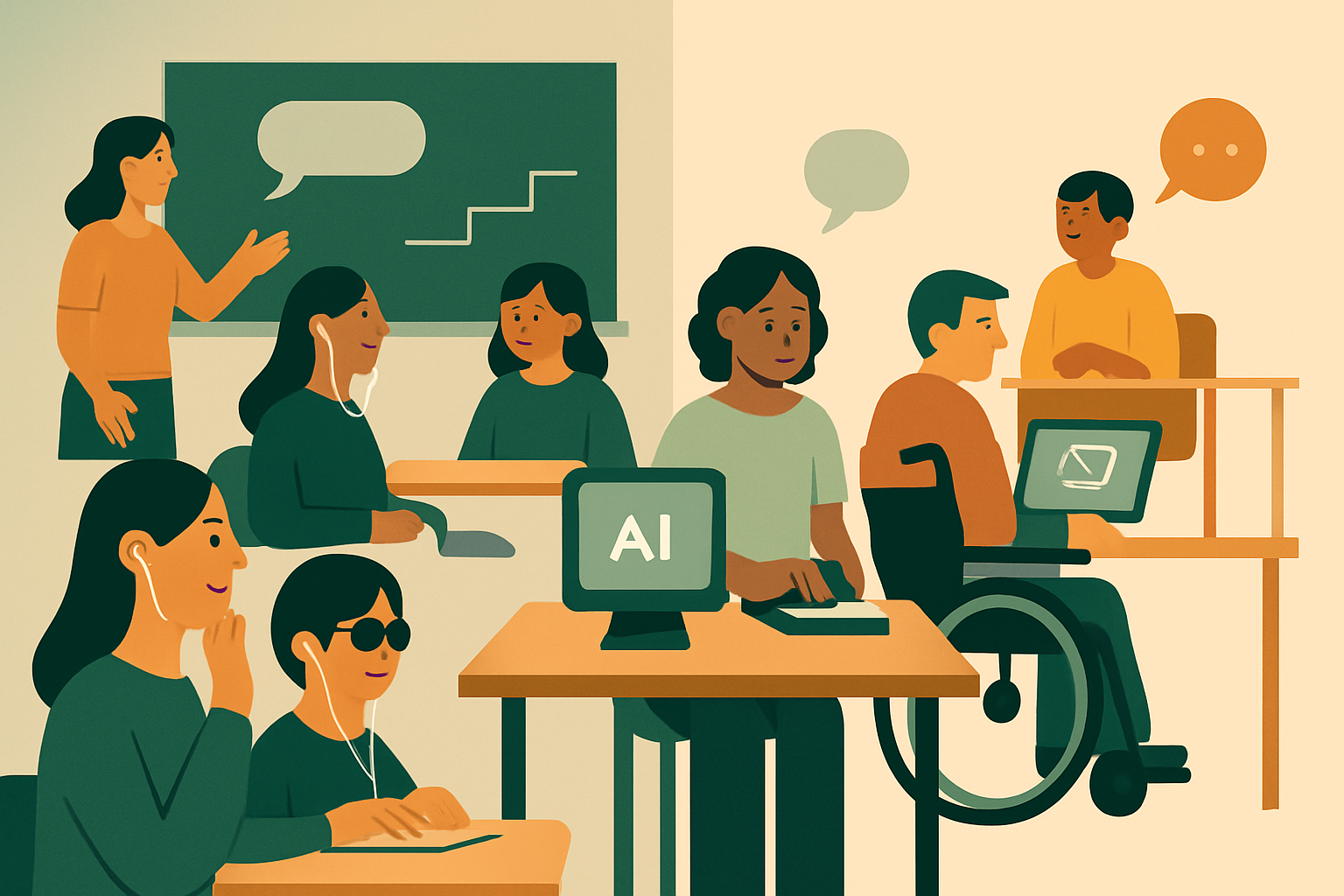AI 有機會讓身心障礙學生被納入，也可能讓排除更徹底