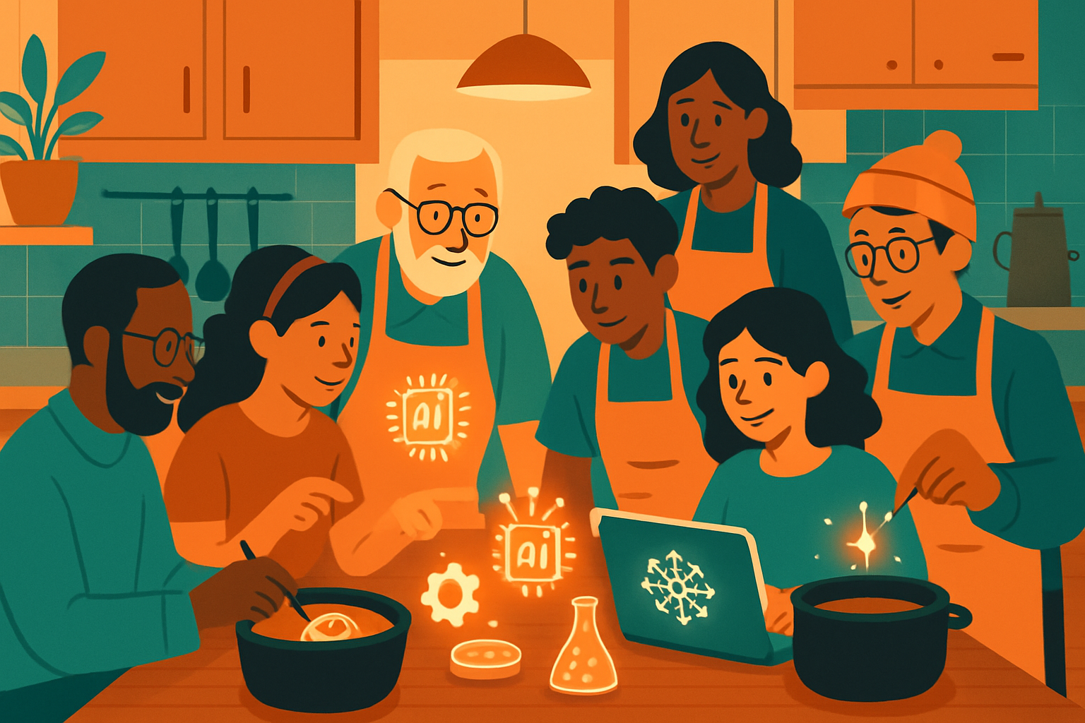 走進大學的「AI Kitchen」　動手做學 AI 也煮出歸屬感