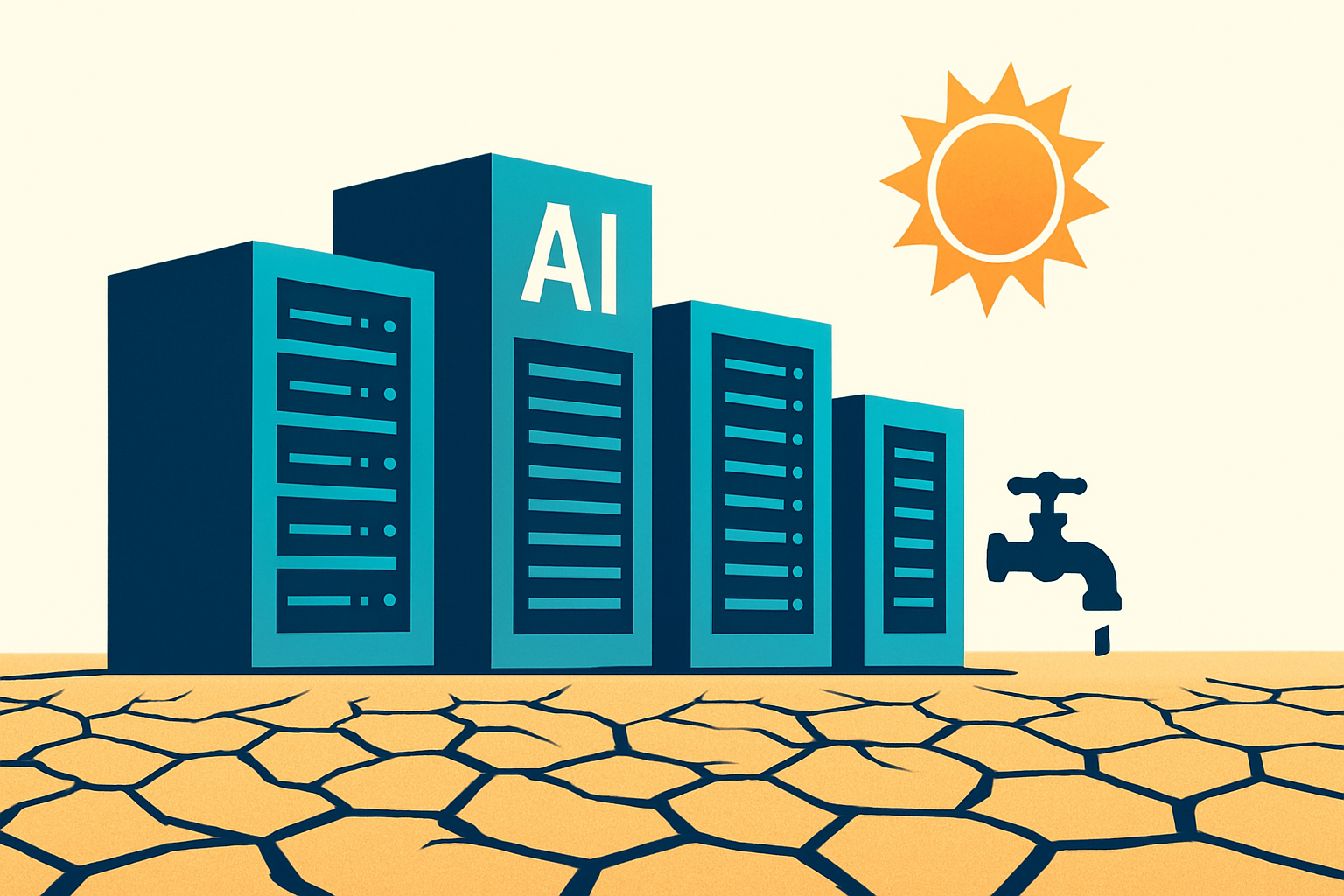 美國 66% 新建 AI 資料中心落在乾旱區 水資源定時炸彈成形