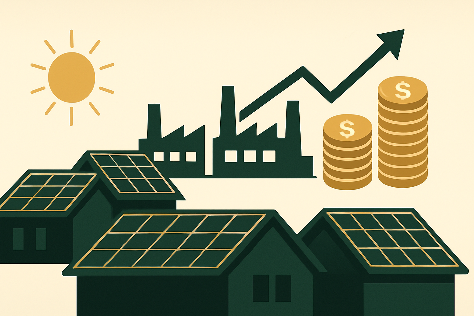 屋頂型太陽能新政8月上路 四大模組廠迎百億商機
