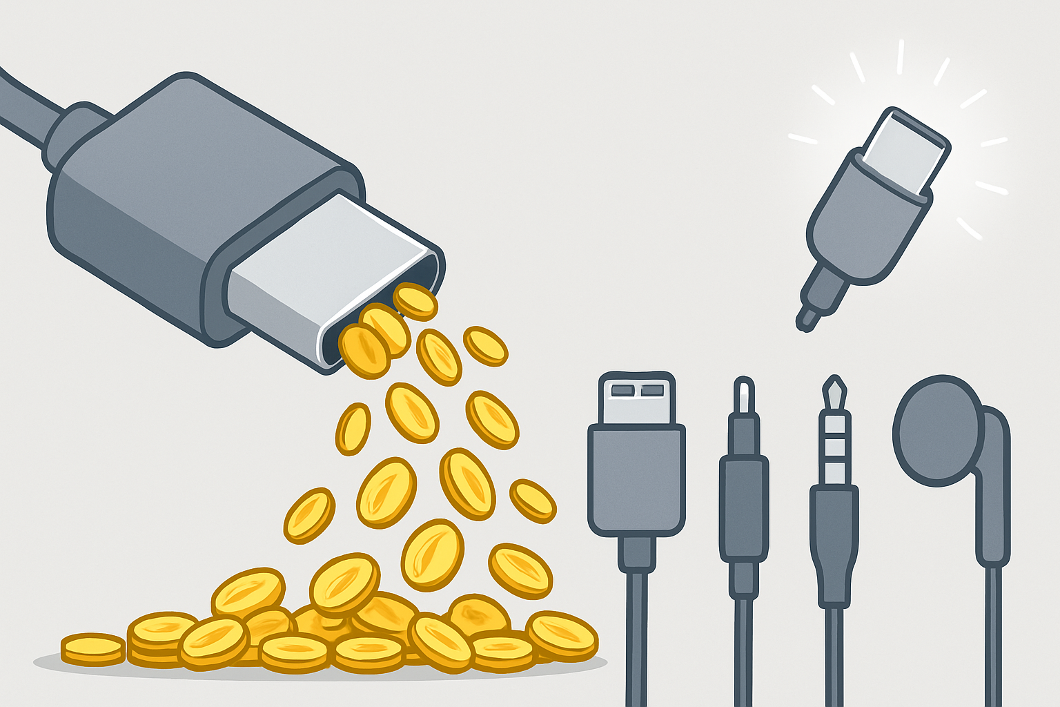 蘋果靠 Lightning 連接埠收取授權金，十年進帳估超過 10 億美元