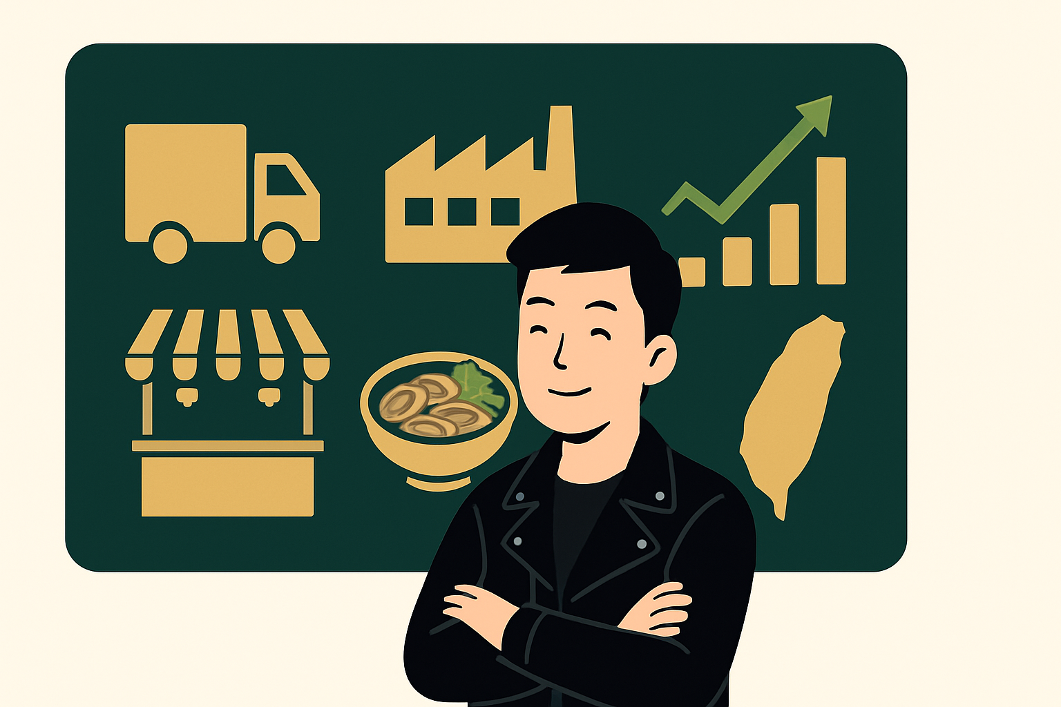 黃仁勳供應鏈背板首納台灣美食店家，把台灣當主場